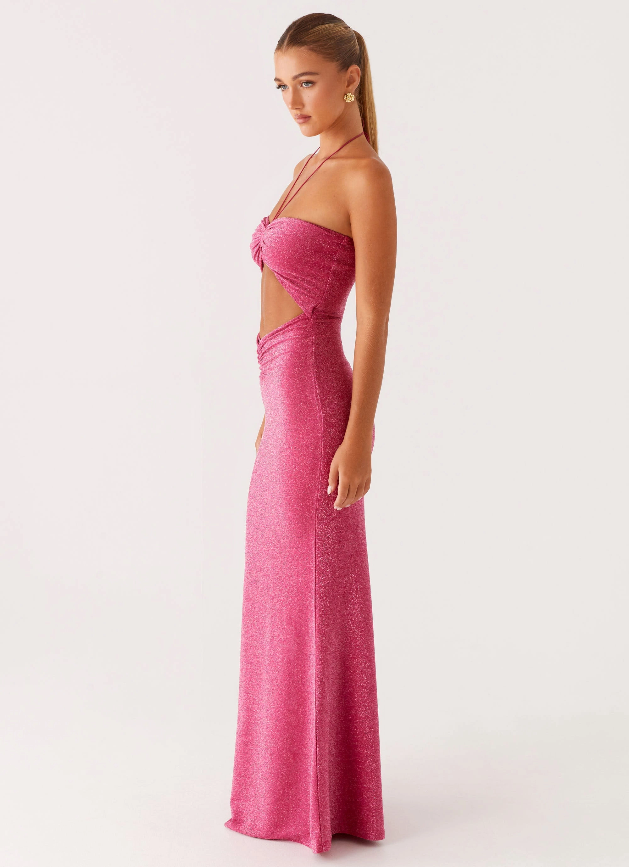 Trendy Layering Lorenzo Maxi Dress - Raspberry