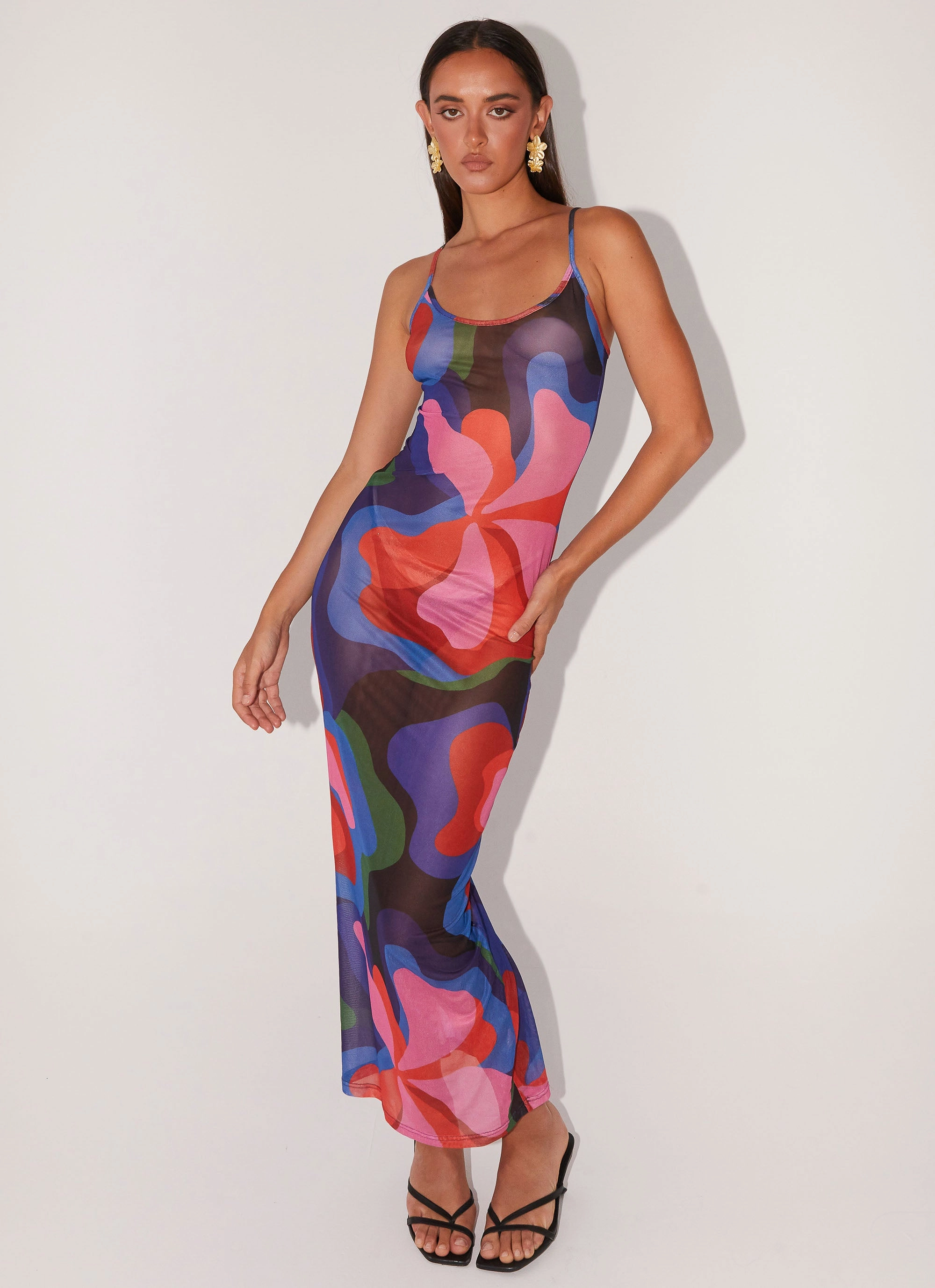 Love On The Run Maxi Dress - Floral Fantasy Soft Weave Countryside-Style