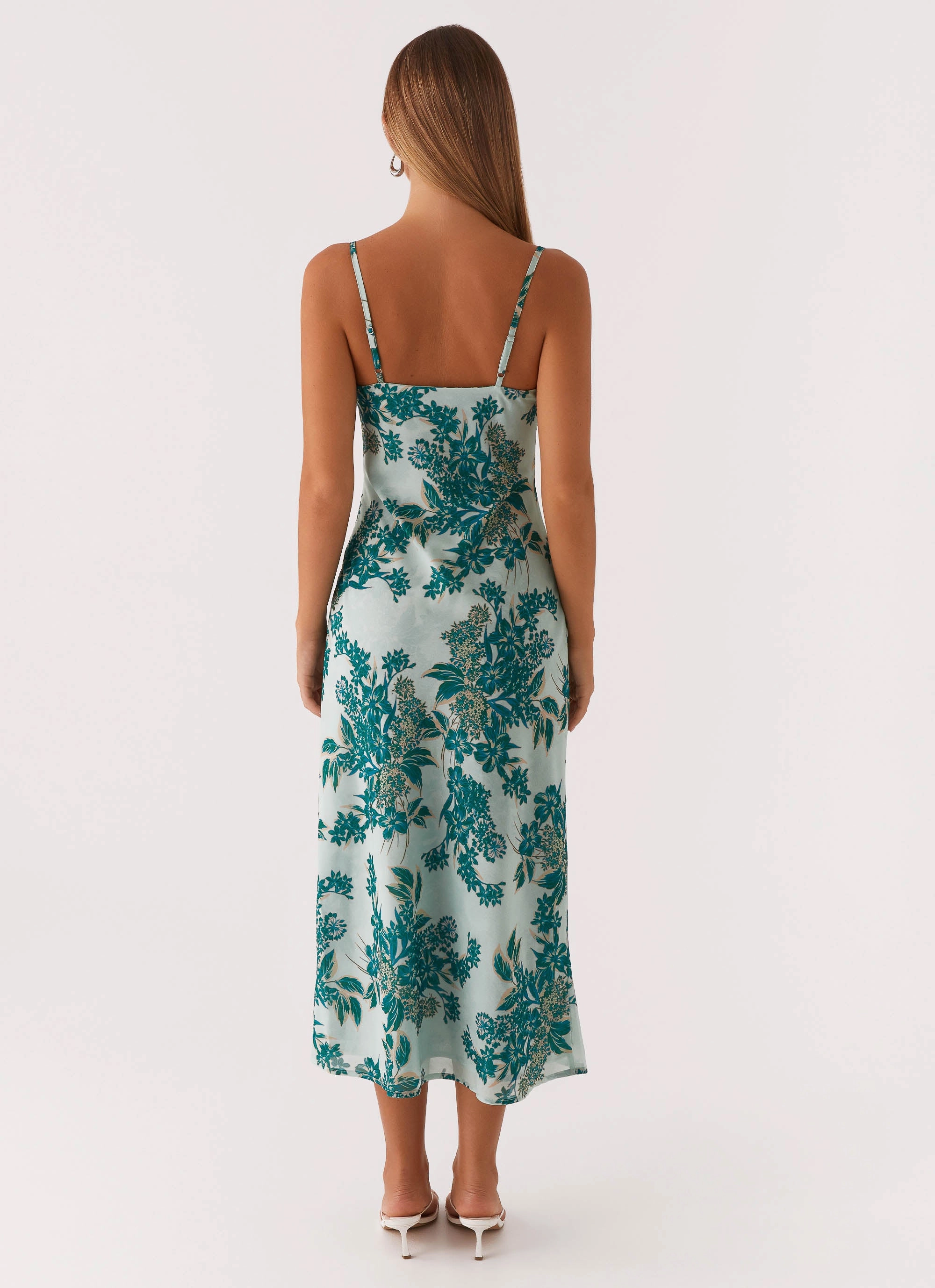 Relaxed Comfort Look Street Edge Love Song Midi Dress - Cloud Nine Floral