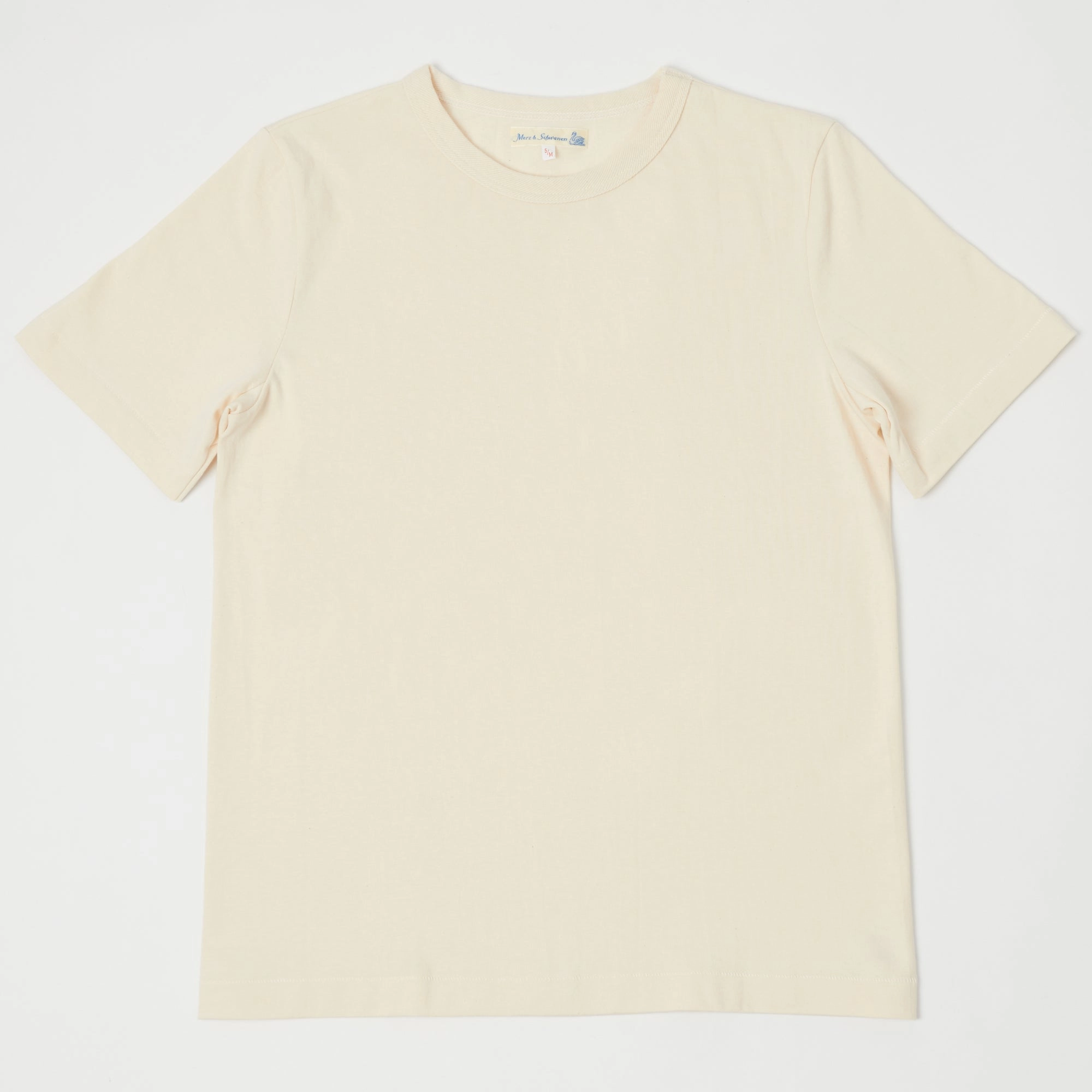 Sporty Style Wear Relax Fit Design Merz b. Schwanen 214 Relaxed T-Shirt - Nature