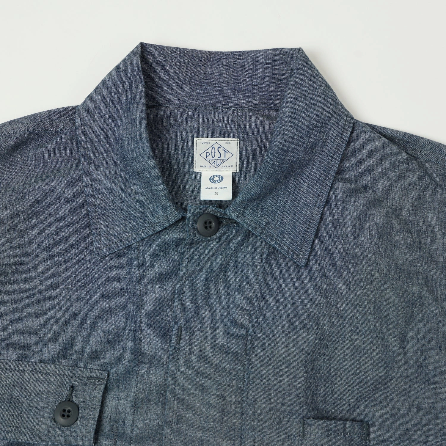 Post Overalls Chambray 'BDU' Field Jacket - Indigo Excellence Zip-up