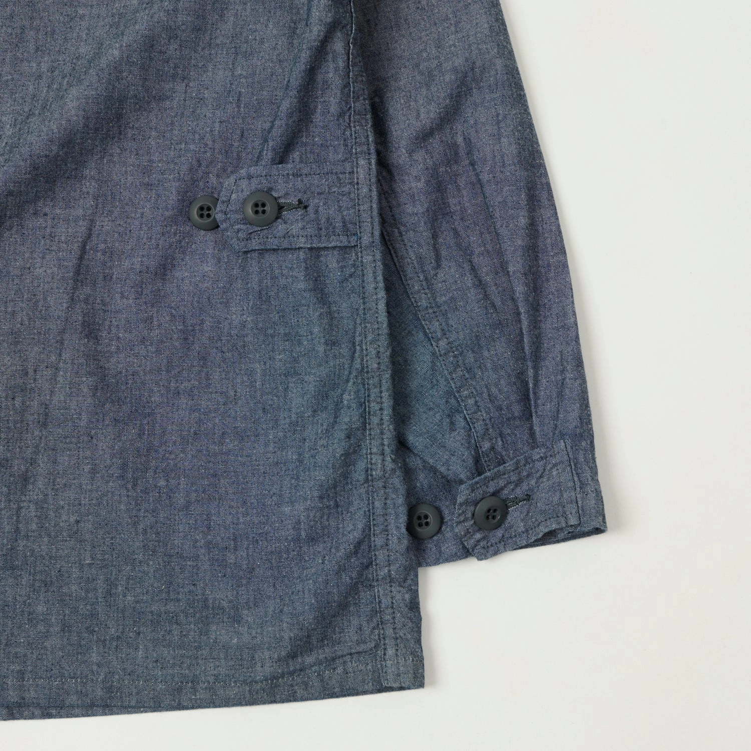 Post Overalls Chambray 'BDU' Field Jacket - Indigo suitable for city tours Long Sleeve