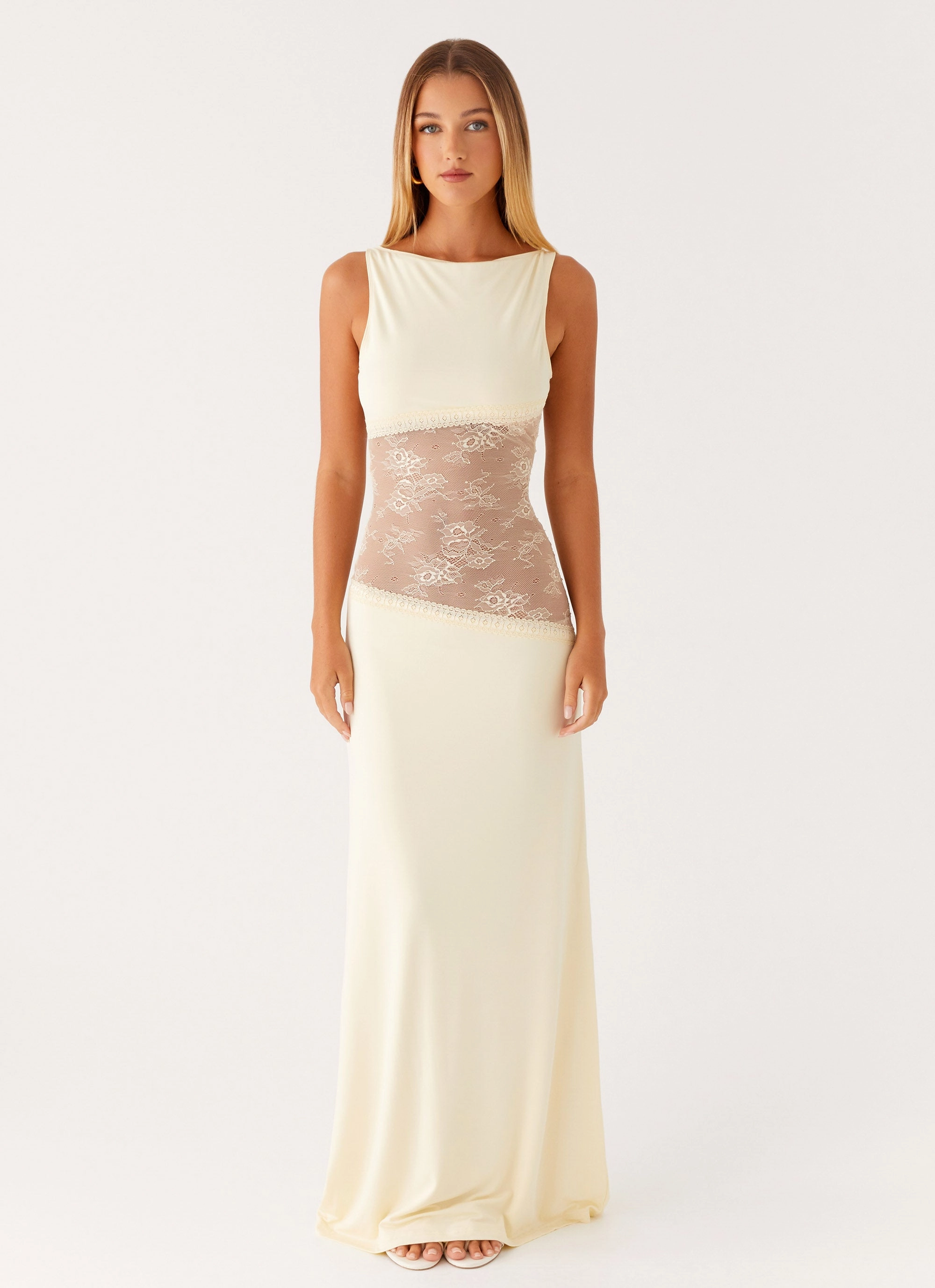 Bow Glow Lucinda Maxi Dress - Yellow