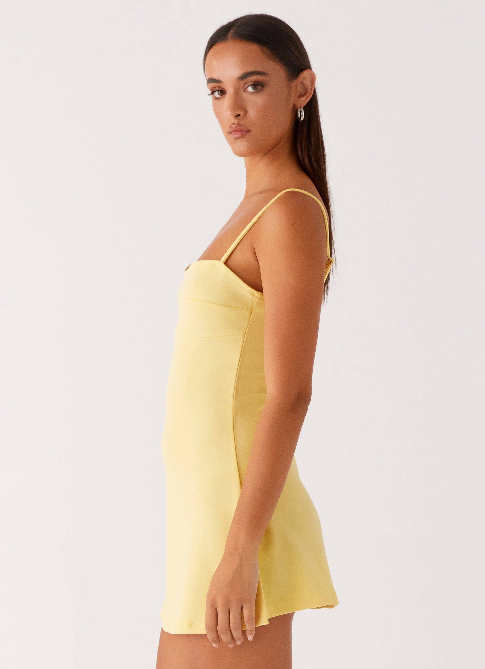 Airy Touch Cindy Mini Dress - Yellow