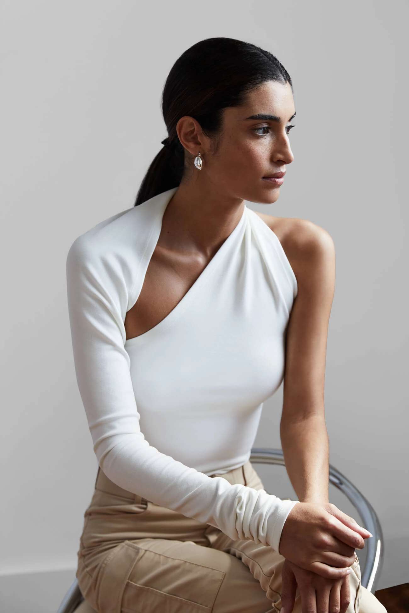Refined Form Manhattan One Shoulder Top