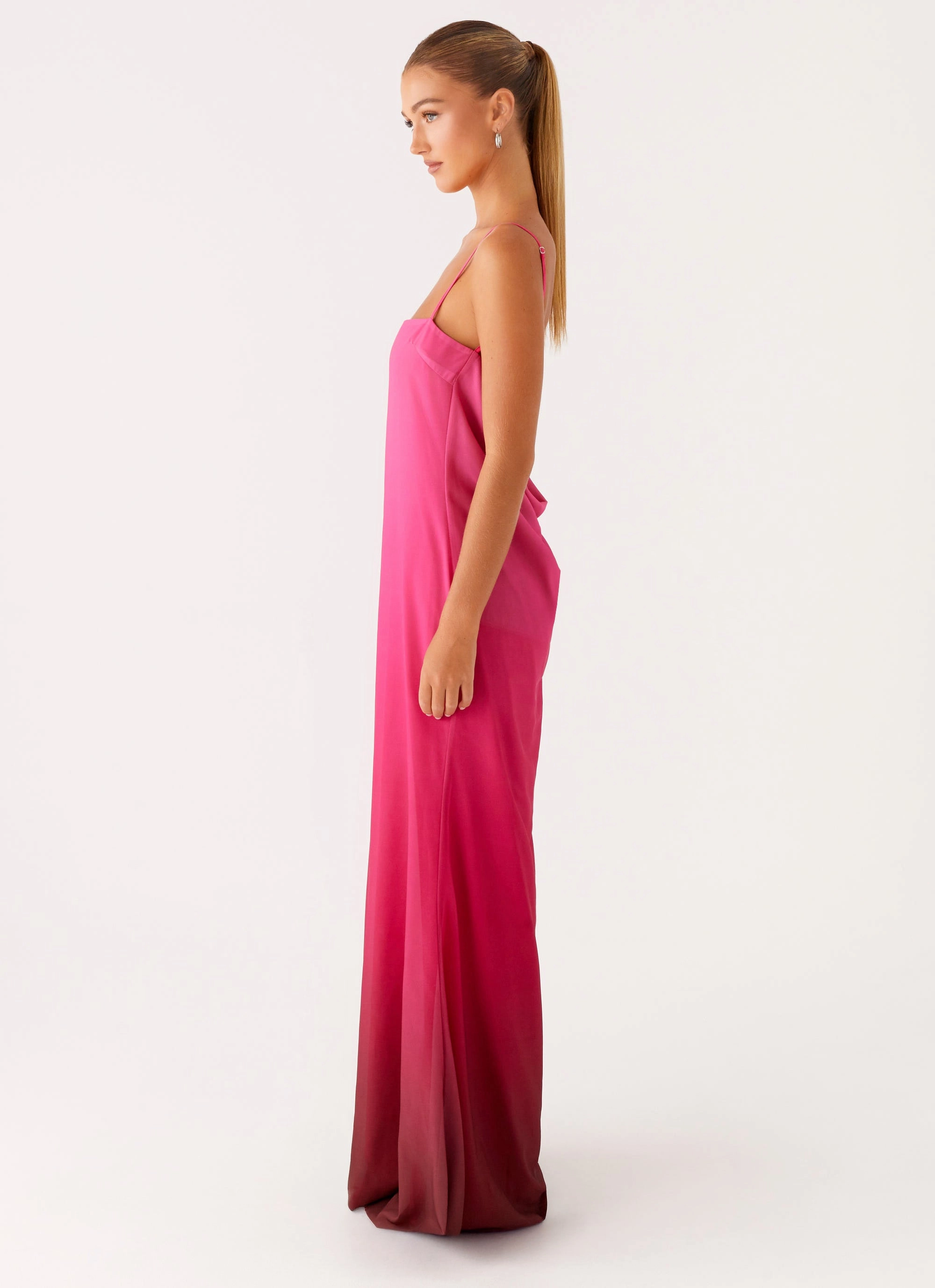 Marianne Maxi Dress - Fuchsia Gradient Trendy Wearable