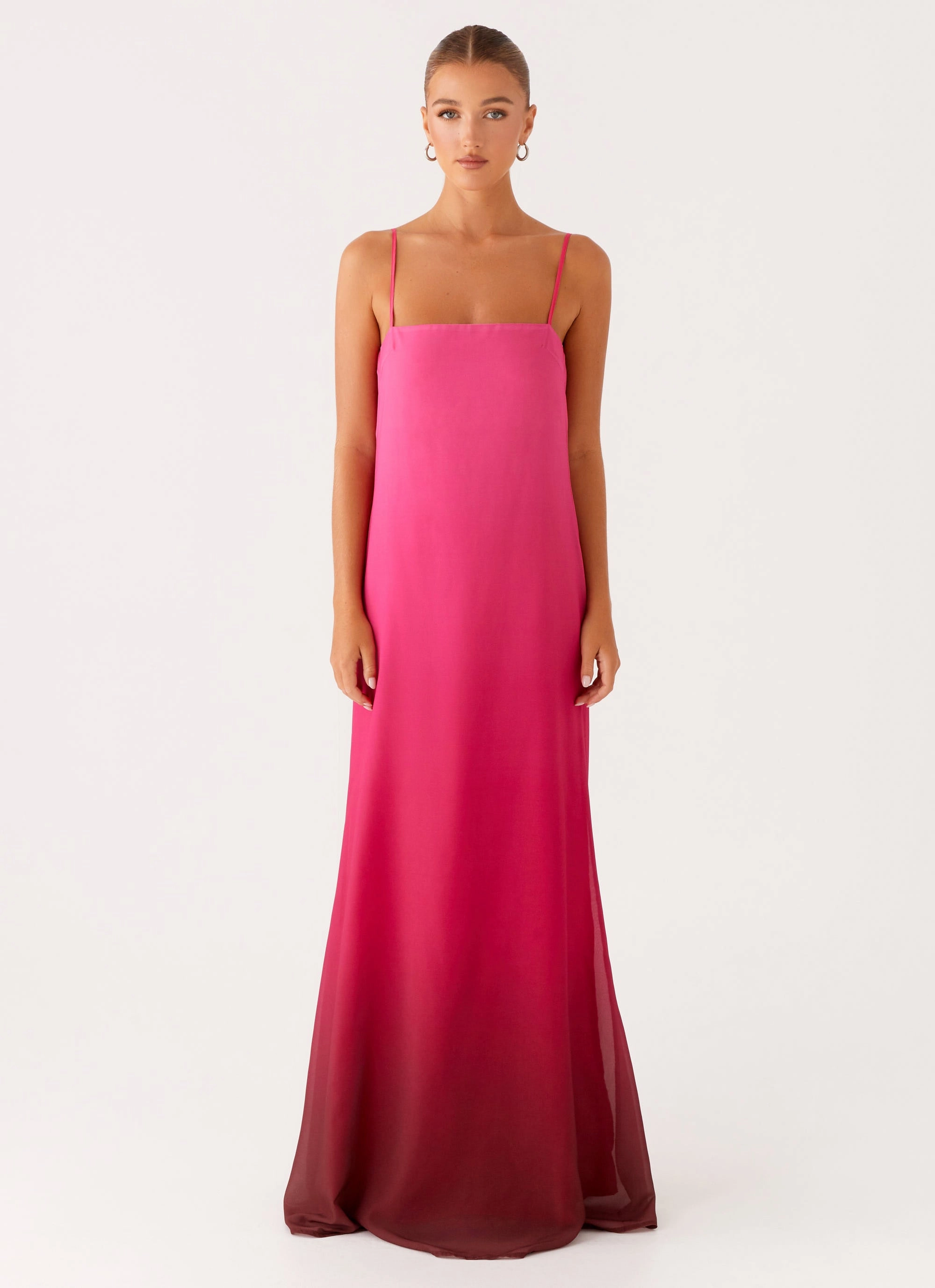Day Fit Lawn Soft Marianne Maxi Dress - Fuchsia Gradient
