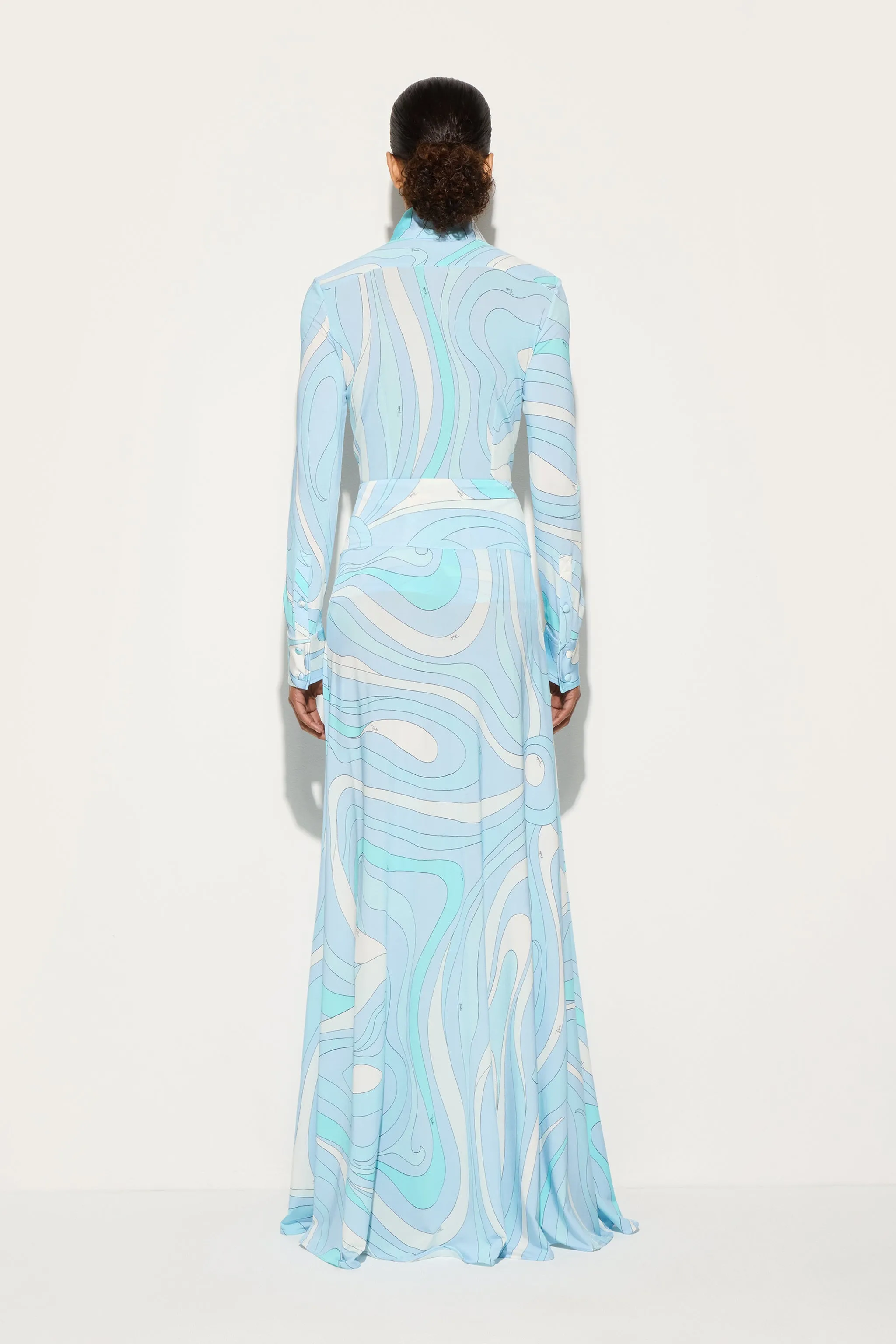 Marmo Print Shirt Ombre look Sustainable Manufacturing Process