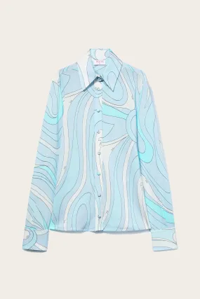 Marmo Print Shirt All Purpose Weave Design