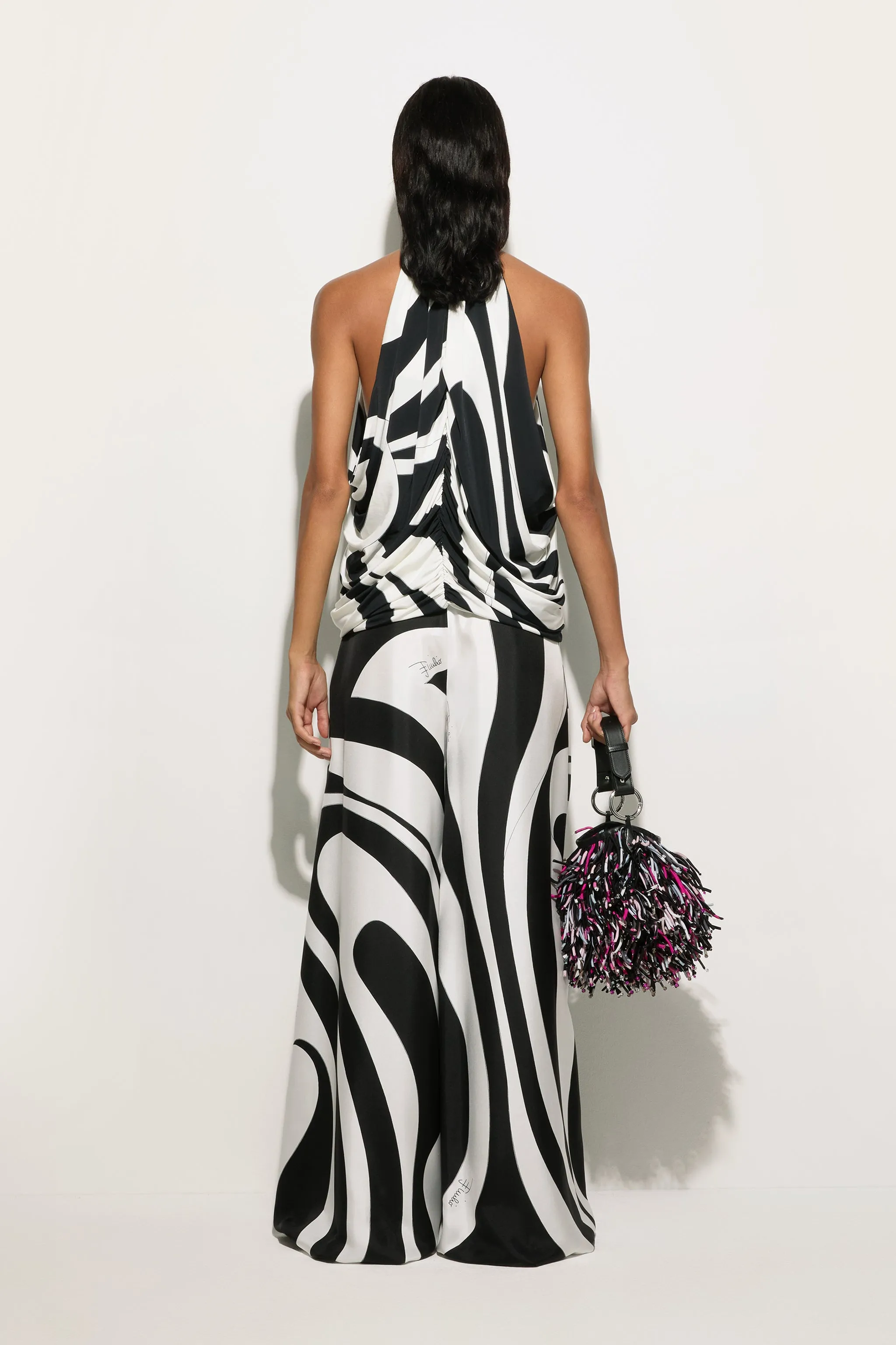 Marmo Print Sleeveless Top Thermoregulating Fabric Everyday Essential