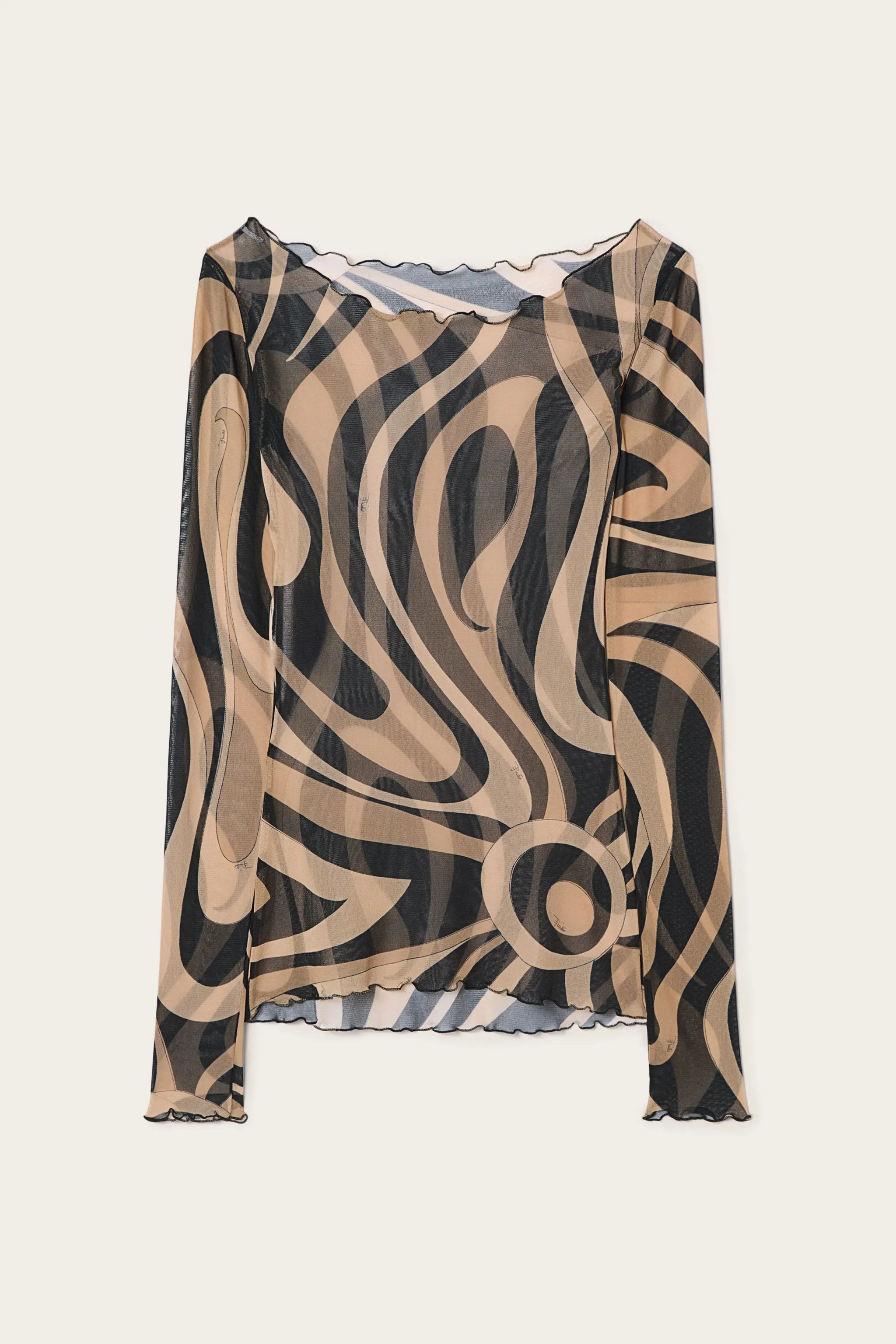 Marmo Print Tulle Top BBQ Party Preppy Vibe