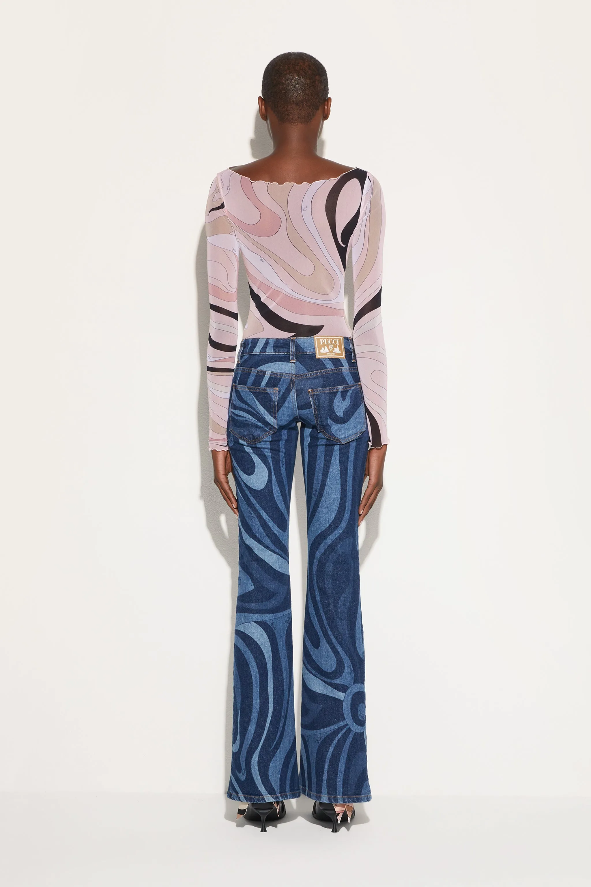 Pocket Detailing Low Profile Pocket Design Marmo Tulle Top