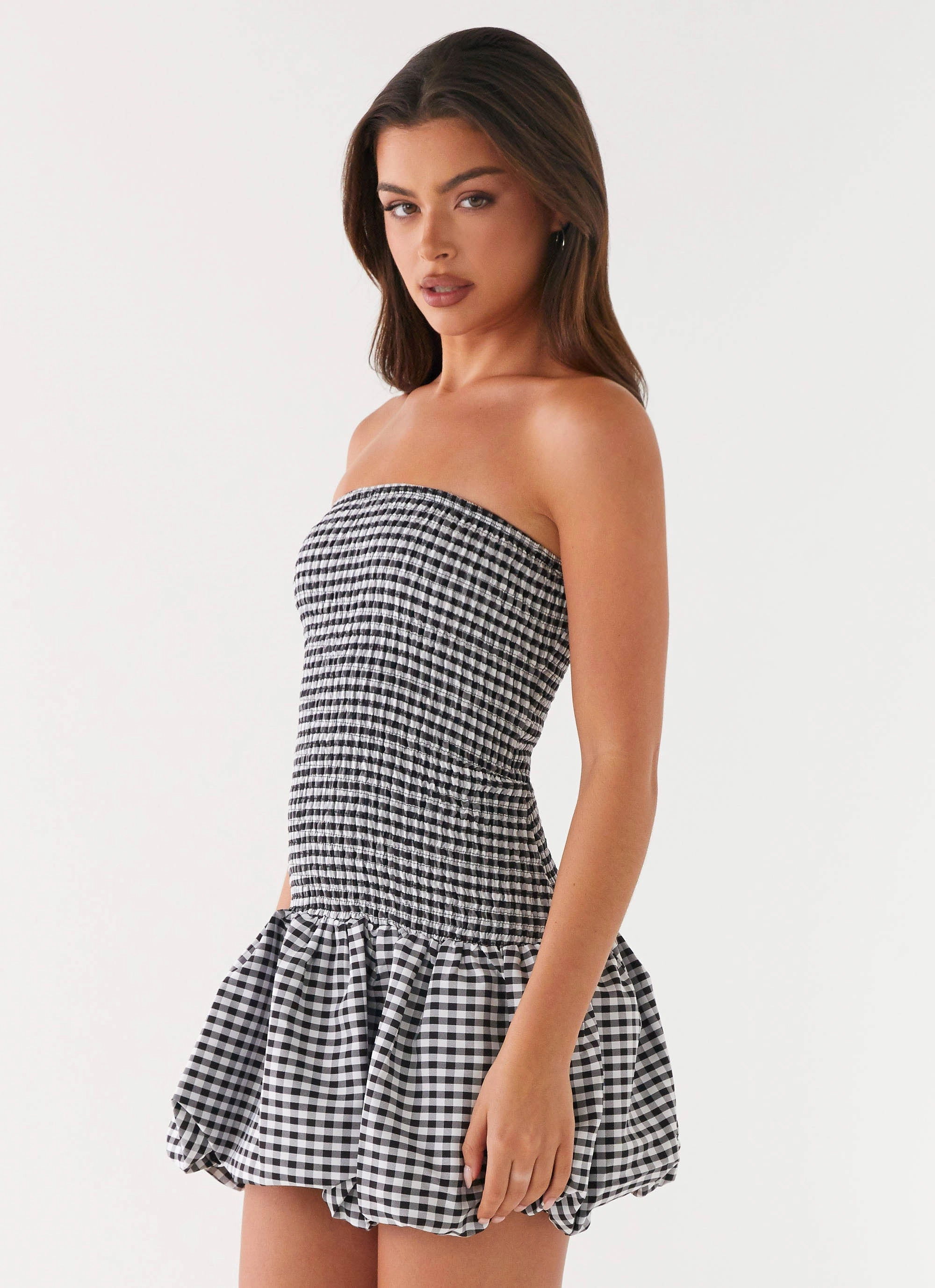 Cool Movement Harmonious Layers Martell Mini Dress - Black Gingham