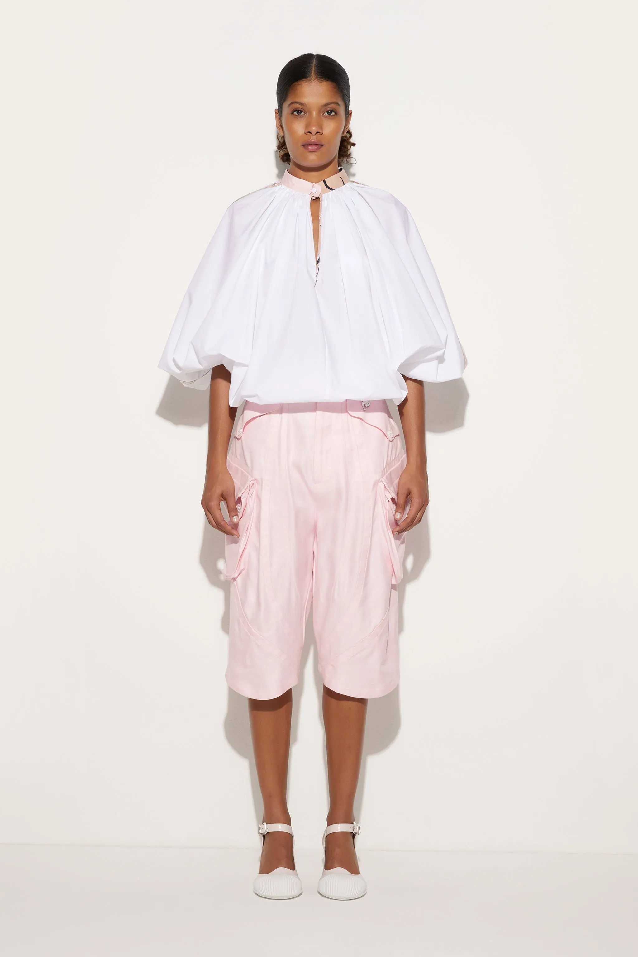 Voluminous Blouse With Printed Details Relaxed Vibe