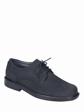 Workplace Fashion Men's Ambassador Lace Up Oxford Shoes In Oily Black