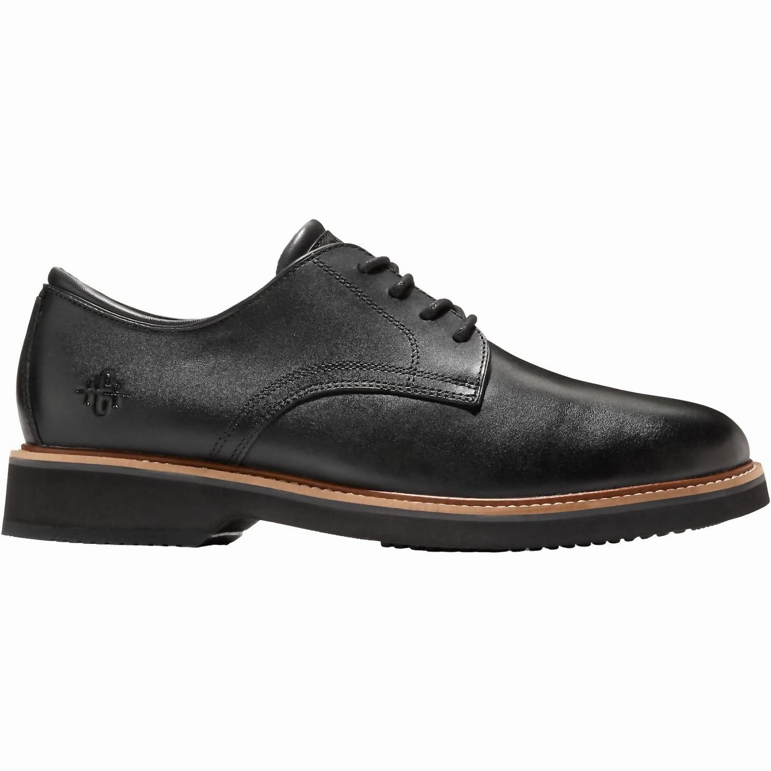 Men's American Classics Montrose Plain Toe Oxford Leather Shoes In Black/dark Chocolate Durable Make Fashion Focused Stylish Lace-up Shoes