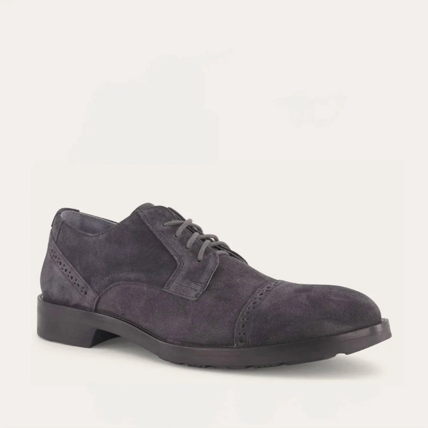 Glossy Layer Versatile User Superior Materials Men's Bondos Oxford Shoes - Medium In Charcoal Suede
