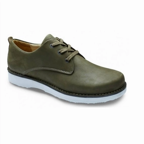 Men's Free Derby Shoes In Loden Green Walk Easy