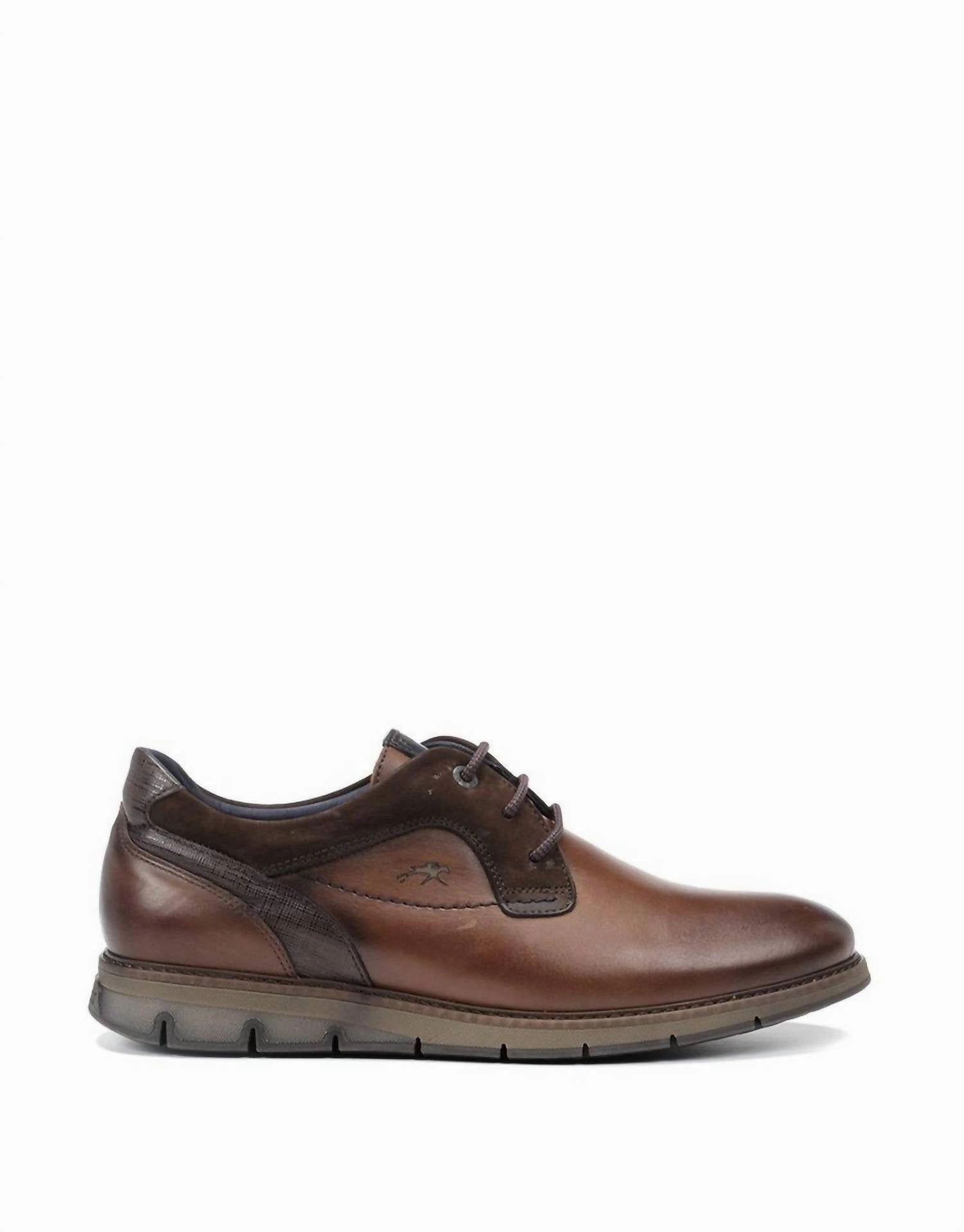 Balanced Structure Professional Setting Men's Kiro Lace Up Derby Shoes In Cognac