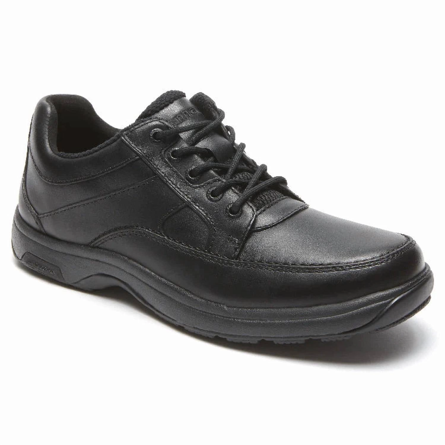 Men's Midland Oxford Shoes In Black Trendy Walking Matte Finish Clean Looker