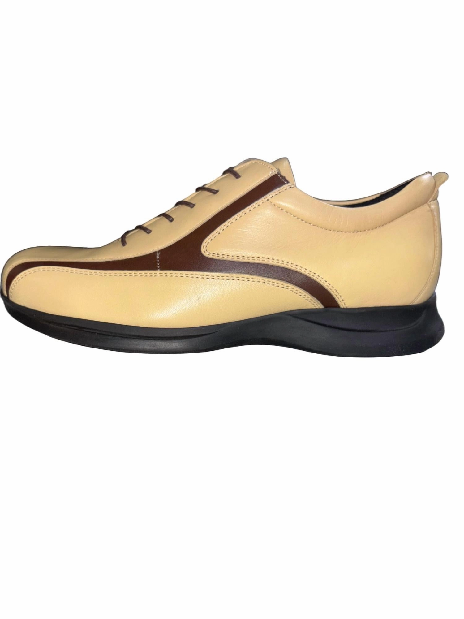 Men's Oxford Shoes In Bone/ Brown Neutral palette