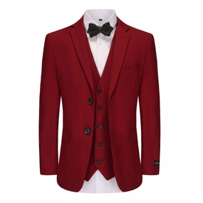 Men's Signature 3-Piece Slim Fit Suits Elegant Construction Trendy Layer