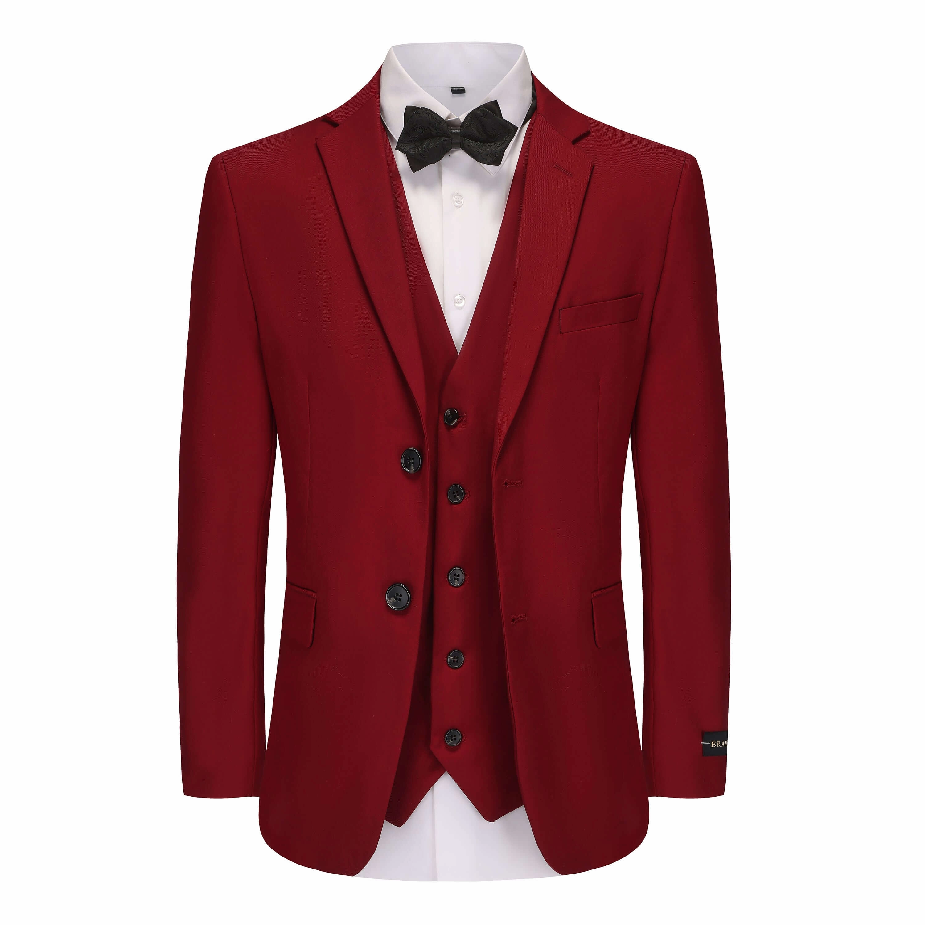 Men's Signature 3-Piece Slim Fit Suits Seamless Pocket Integration High-End Craft