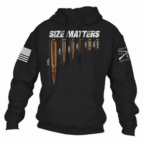 Men's Size Matters Hoodie - Black product delivery