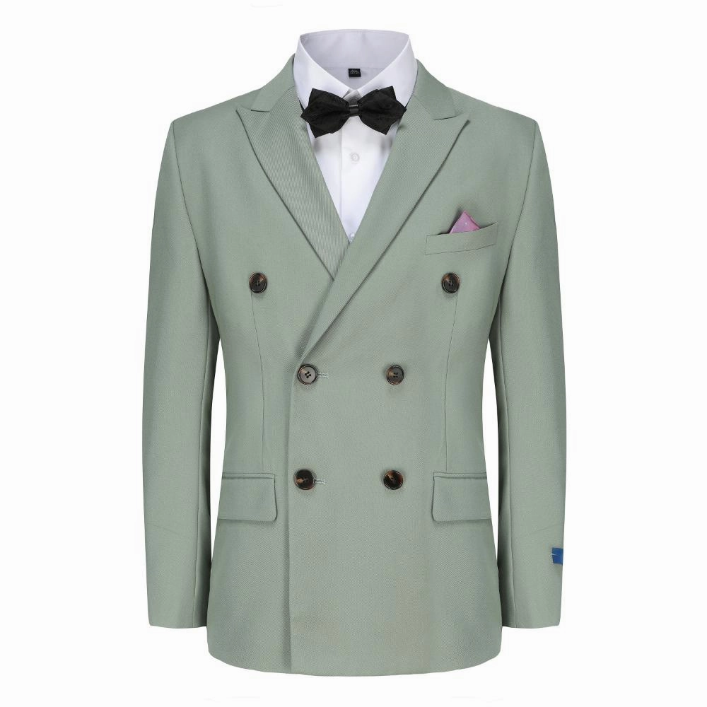 Men's Slim Fit 2-Piece Double Breasted Suit Tailored Style Fit Seasonal Wear