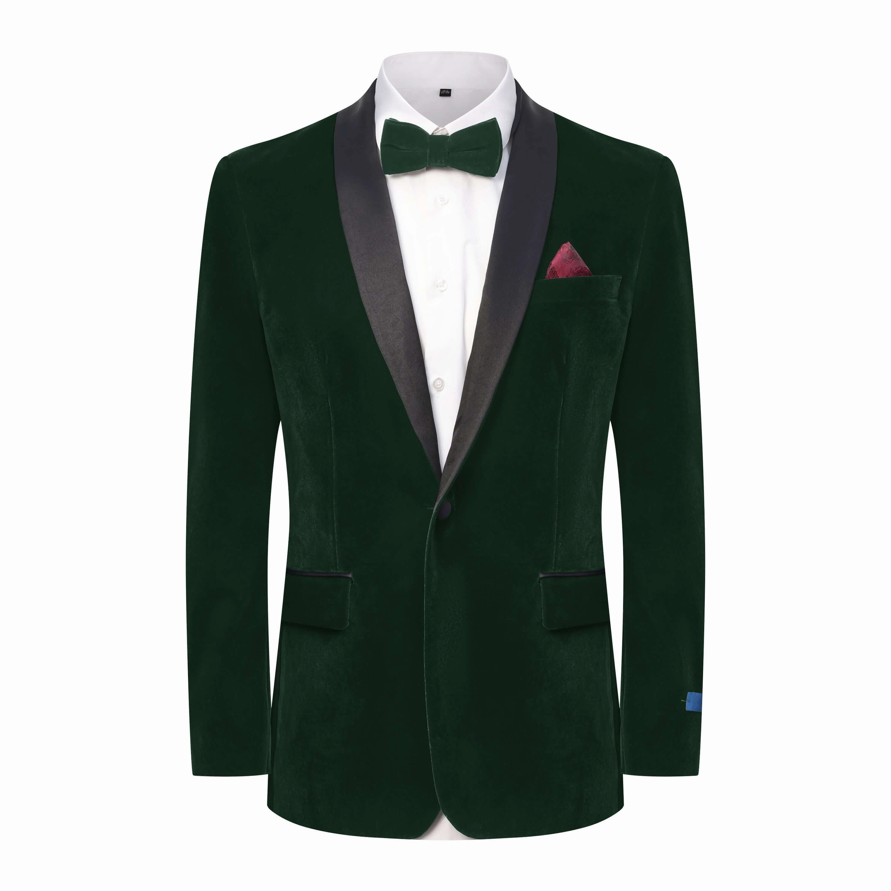 Chic Look Wear Chic Fit Wear Men's Slim-Fit Velvet Shawl Lapel Tuxedo Set
