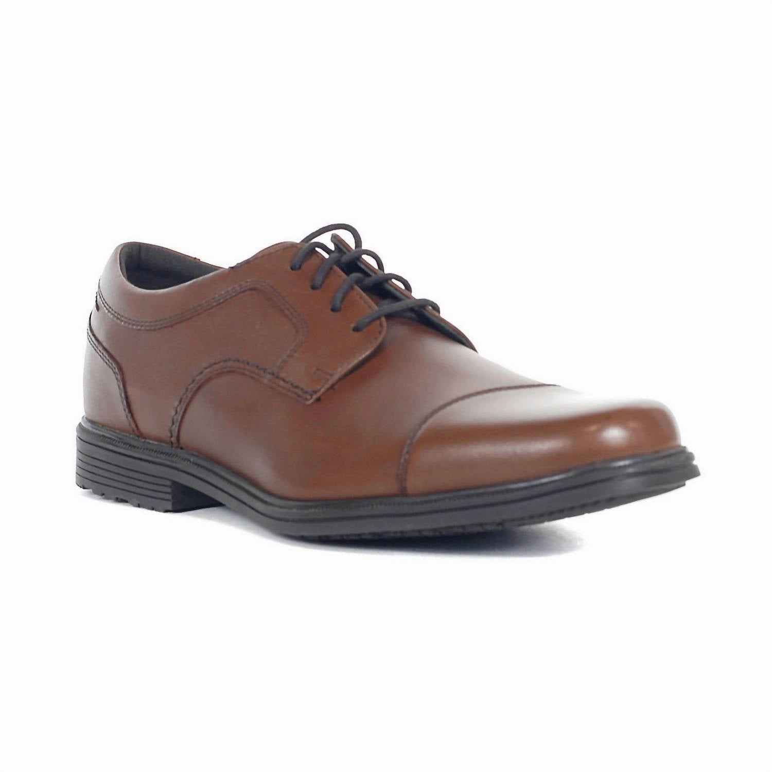 Balanced Structure Office Ready Refined Style Smart Casual Wearer Men??S Taylor Leather Cap Toe Dress Shoes In Tan