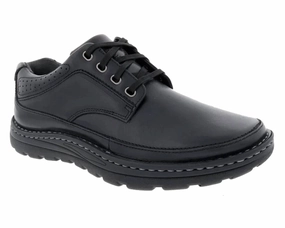 Men's Toledo Casual Shoes In Blk Boardroom Oxfords Textured Finish Versatile User