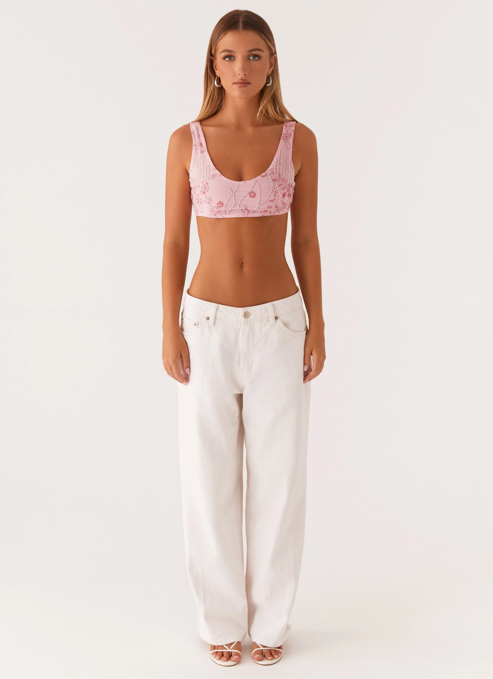Casual Motion Mercer Sequin Bralette - Pink