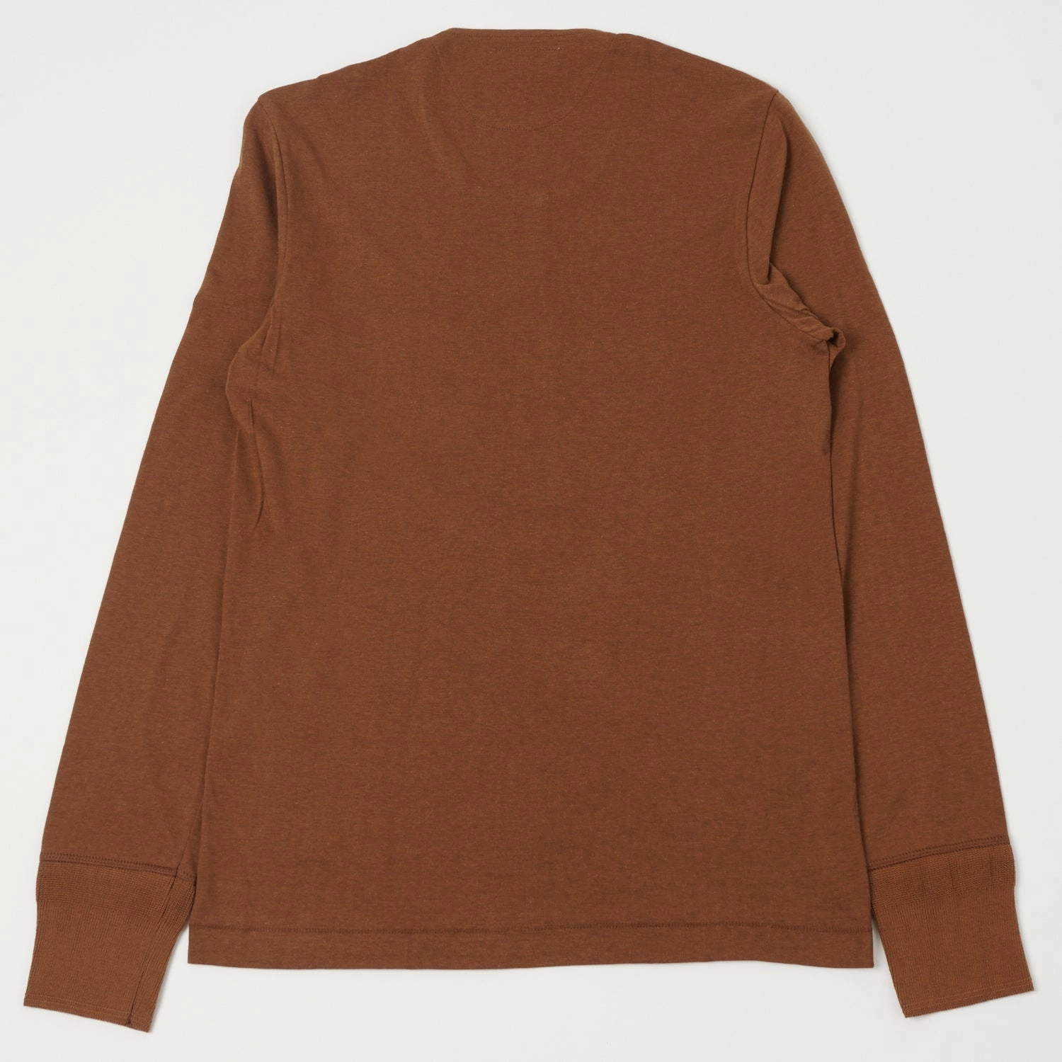 Merz b. Schwanen 102 Loopwheel Henley Shirt - Tan Fun Style Easy Wear