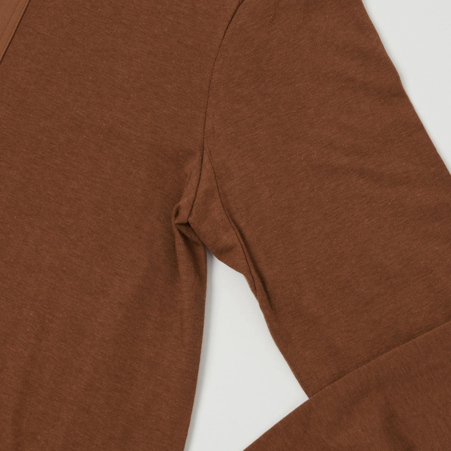 comfortable top Sporty Look Wear Merz b. Schwanen 102 Loopwheel Henley Shirt - Tan