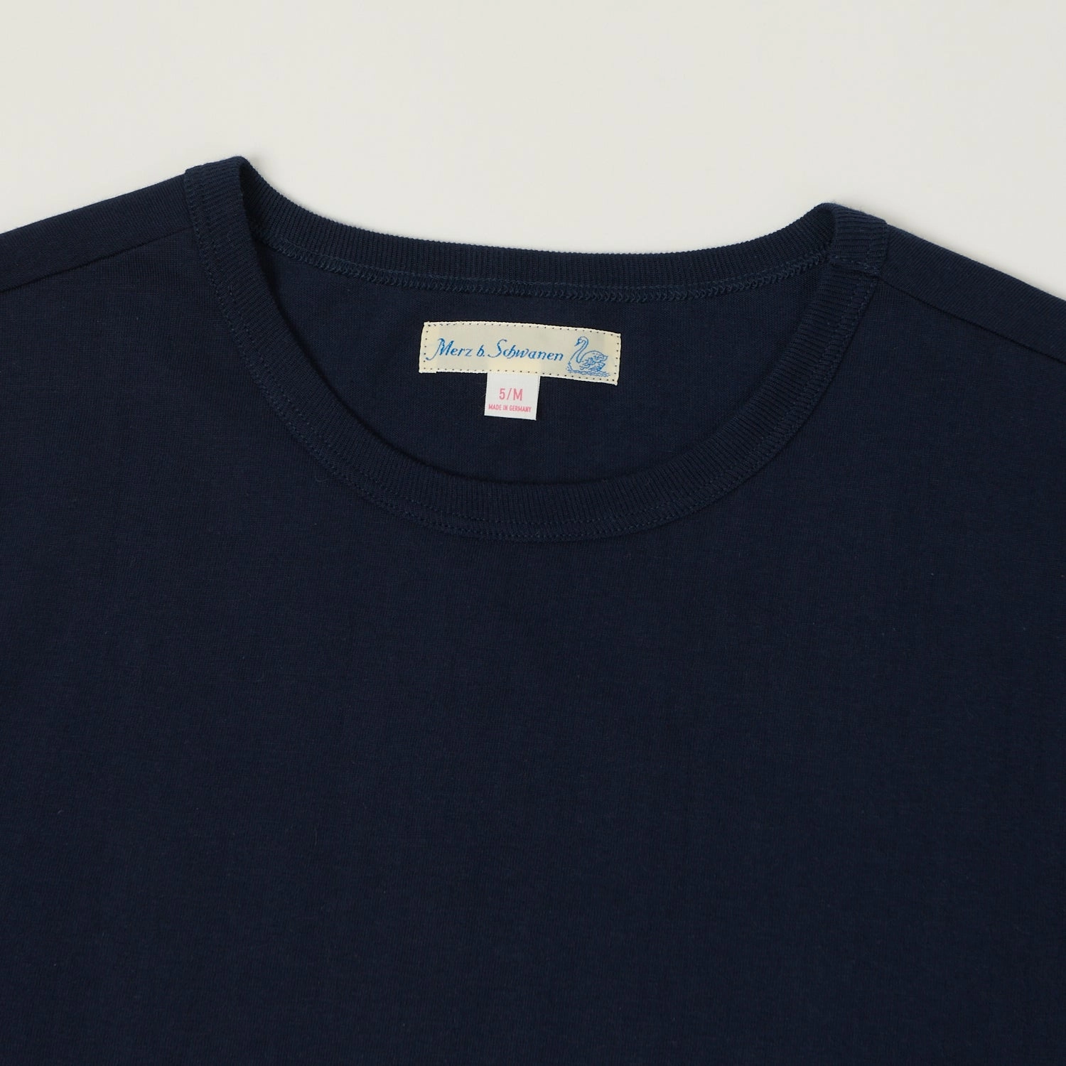 LayeredHemDetails thermal Merz b. Schwanen 1950s Classic Lightweight T-Shirt - Ink Blue