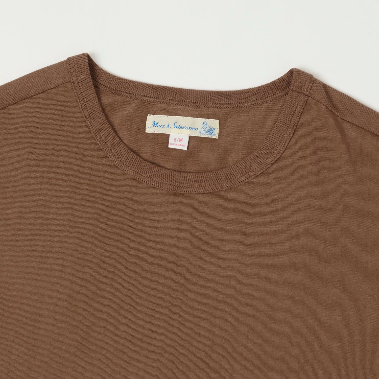Merz b. Schwanen 1950s Classic Lightweight T-Shirt - Nut Effortless Daywear