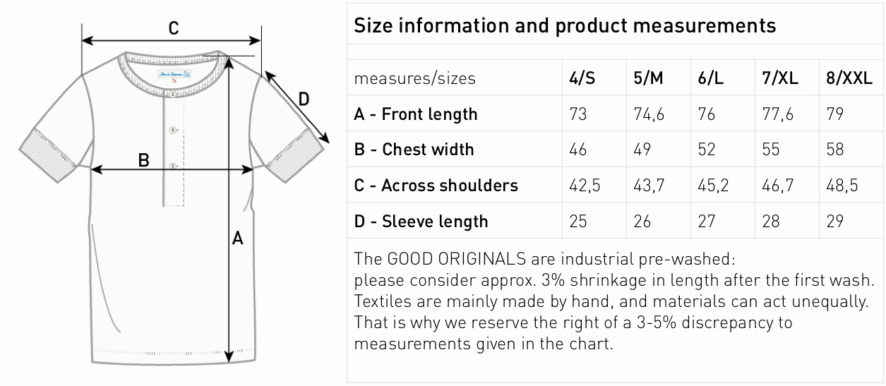 LayeredSleeveConstruction Merz b. Schwanen 207 Short Sleeve Henley - Grey Melange