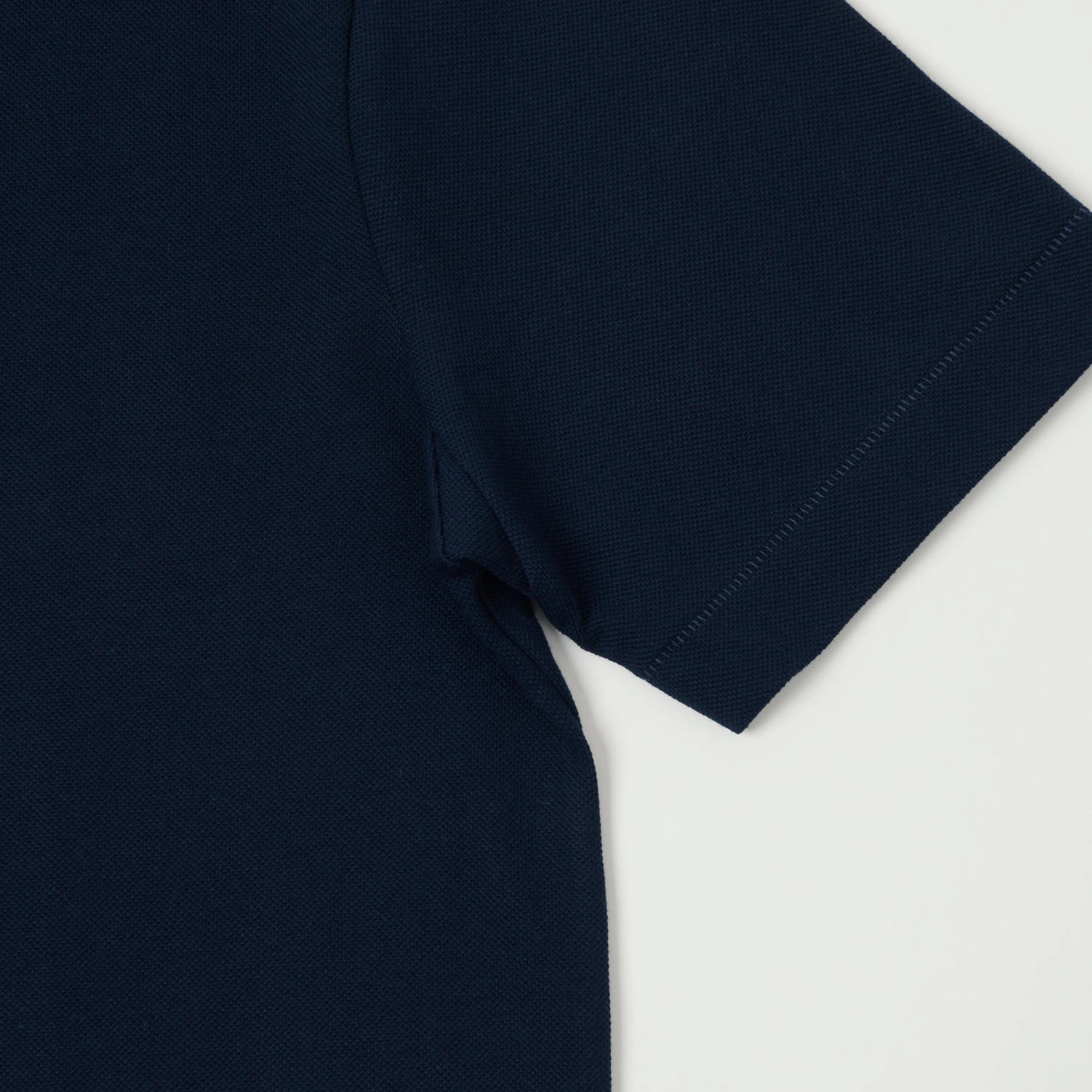 Street Casual Look Merz b. Schwanen 214PK Relaxed Piqu?? T-Shirt - Ink Blue