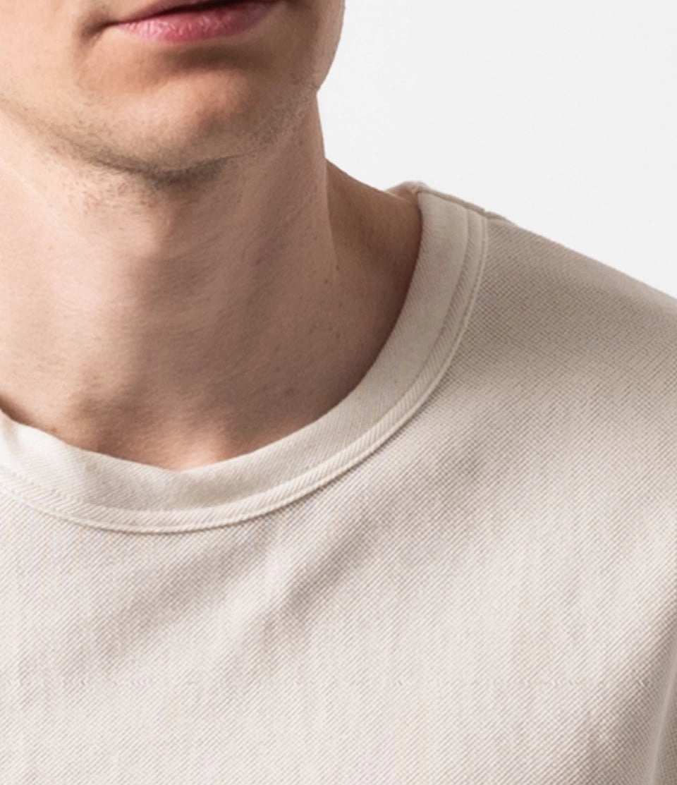 Trendy Fashion Merz b. Schwanen 214PK Relaxed Pique T-Shirt - Nature