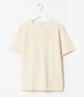 Soft Feel Comfortable Touch Merz b. Schwanen 214PK Relaxed Pique T-Shirt - Nature