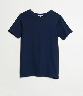 Daily Trend Wicking Interlock Knit Merz b. Schwanen 215 Classic T-Shirt - Ink Blue