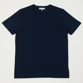 Merz b. Schwanen 2M15 Classic Jersey T-Shirt - Ink Blue Durable Style Easy Wear Look