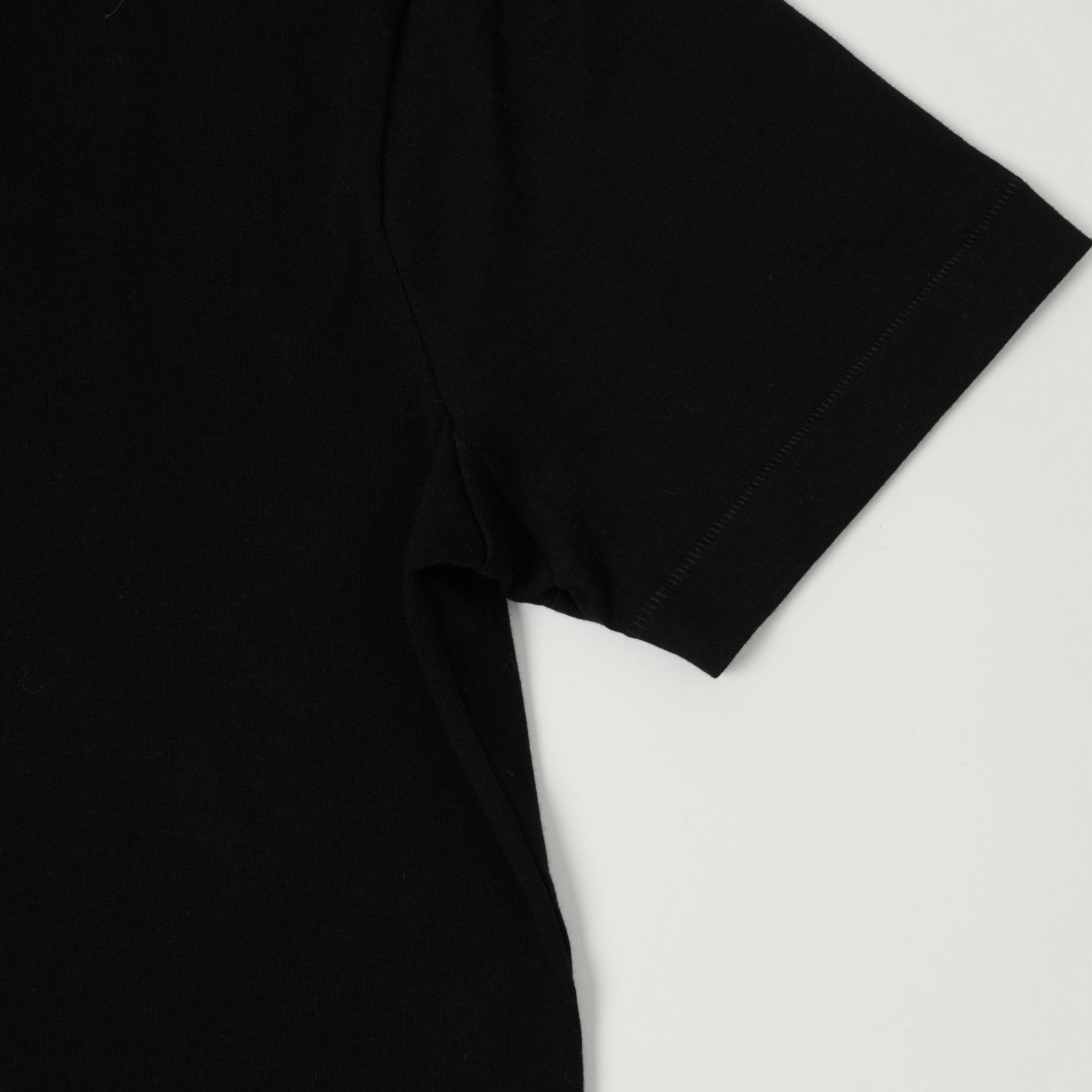 Moisture Wicking Technology Merz b. Schwanen 2M15C Classic Cropped Jersey T-Shirt - Deep Black