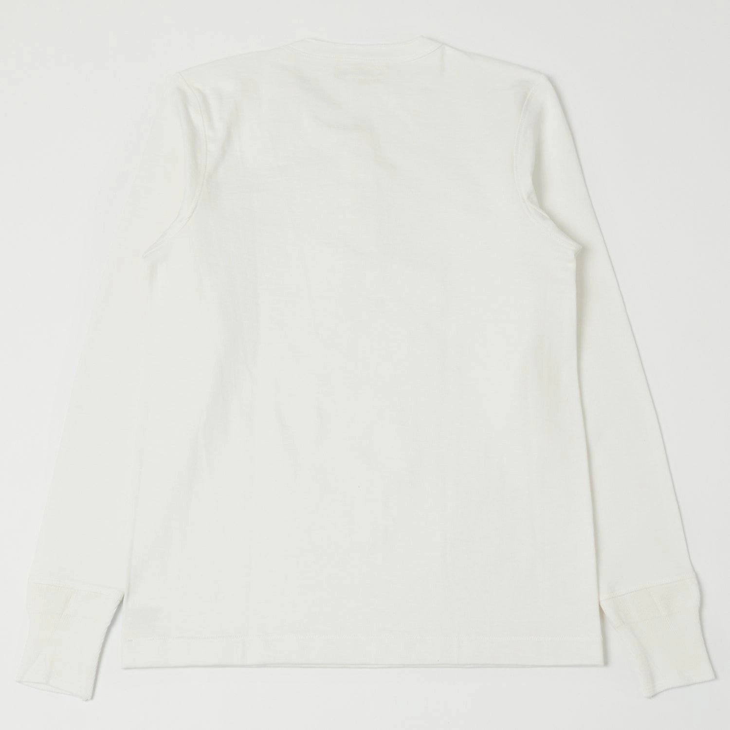 Merz b. Schwanen 2S04 Heavyweight Long Sleeve Henley - Nature Rayon blend spandex blend