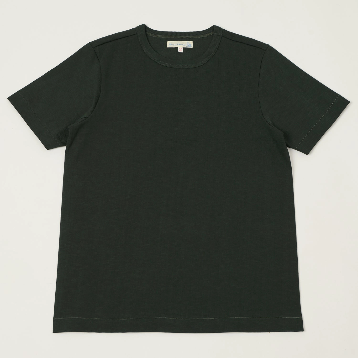Minimal Layers Merz b. Schwanen 2S14 Relaxed Heavyweight T-Shirt - Forest