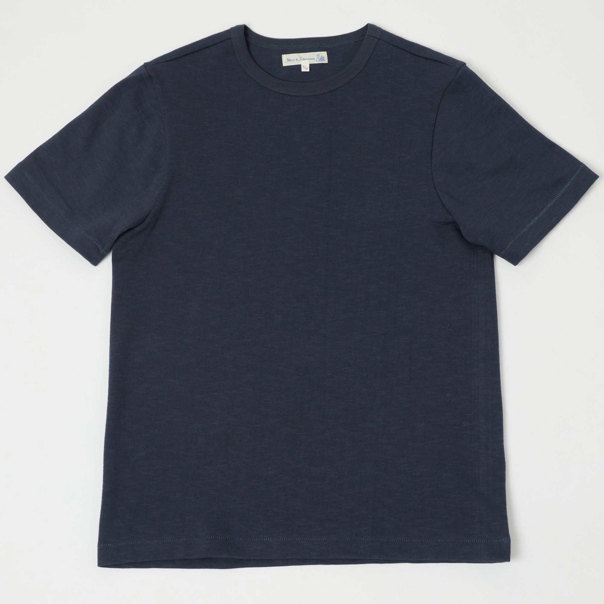 Quick Comfort Merz b. Schwanen 2S14 Relaxed Heavyweight T-Shirt - Navy