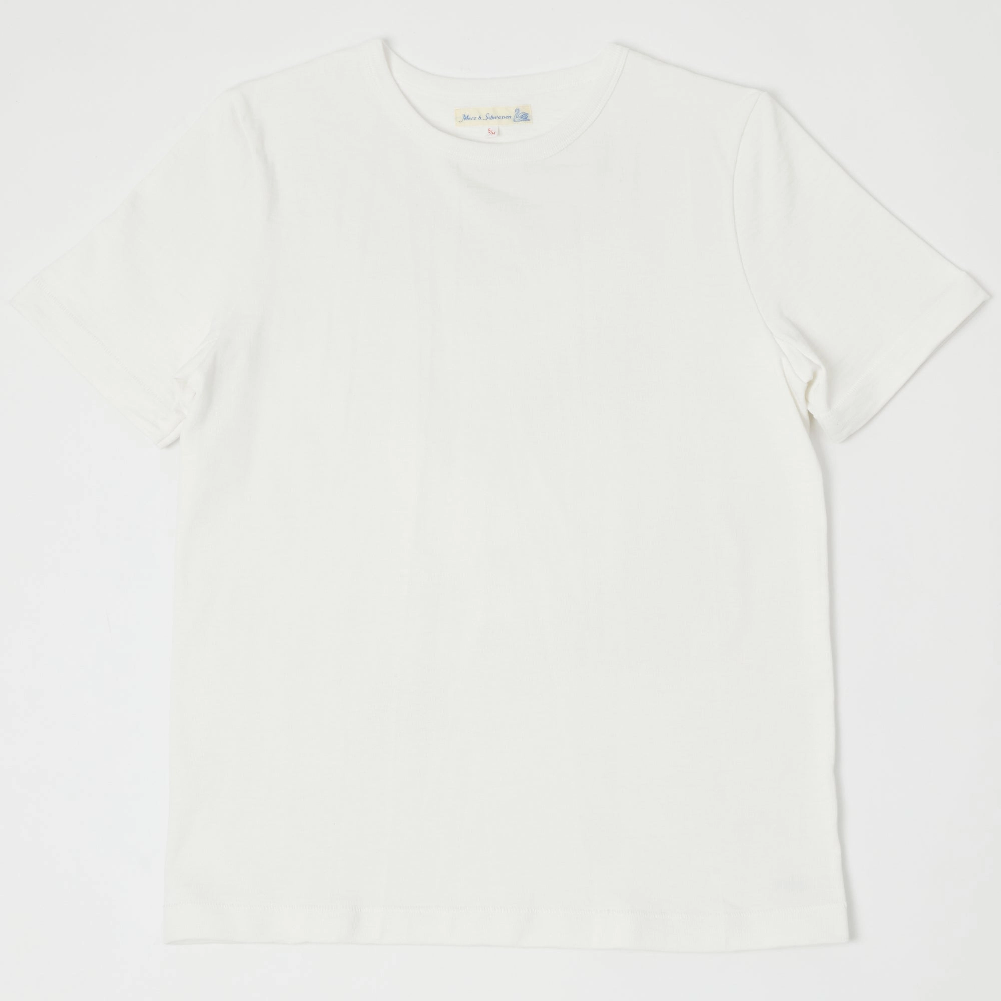 Merz b. Schwanen 2S14 Relaxed Heavyweight T-Shirt - White Stylish and Relaxed Non Iron Finish