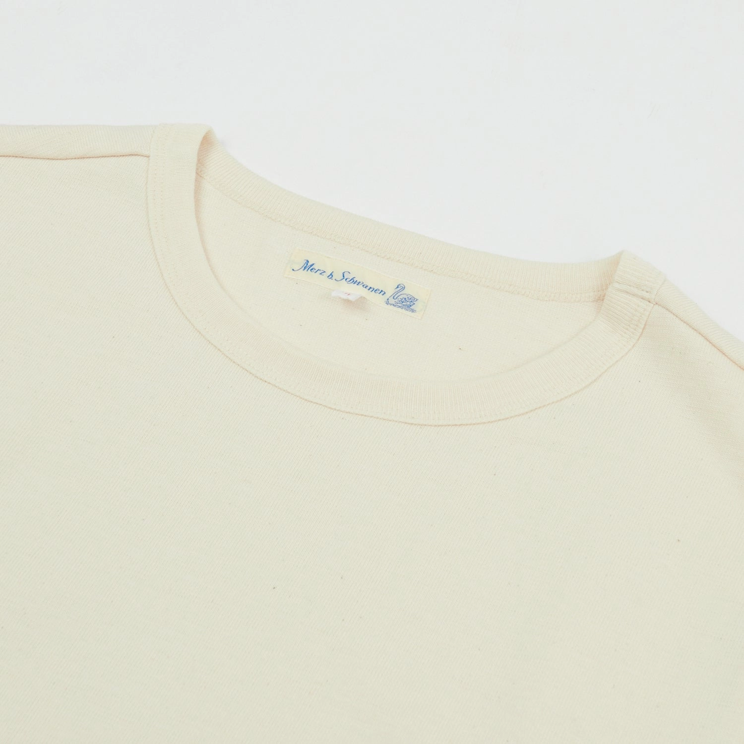 Merz b. Schwanen 2S18 Heavyweight Long Sleeve T-Shirt - Nature Modern Simplicity