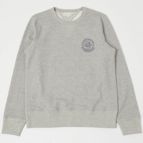 Merz b. Schwanen 344 Eskimo Print Sweatshirt - Grey Melange Petite Cut